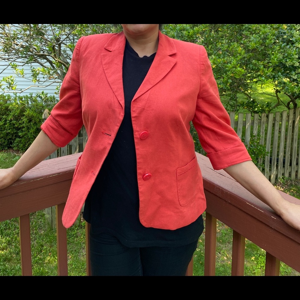 Pure cotton blazer